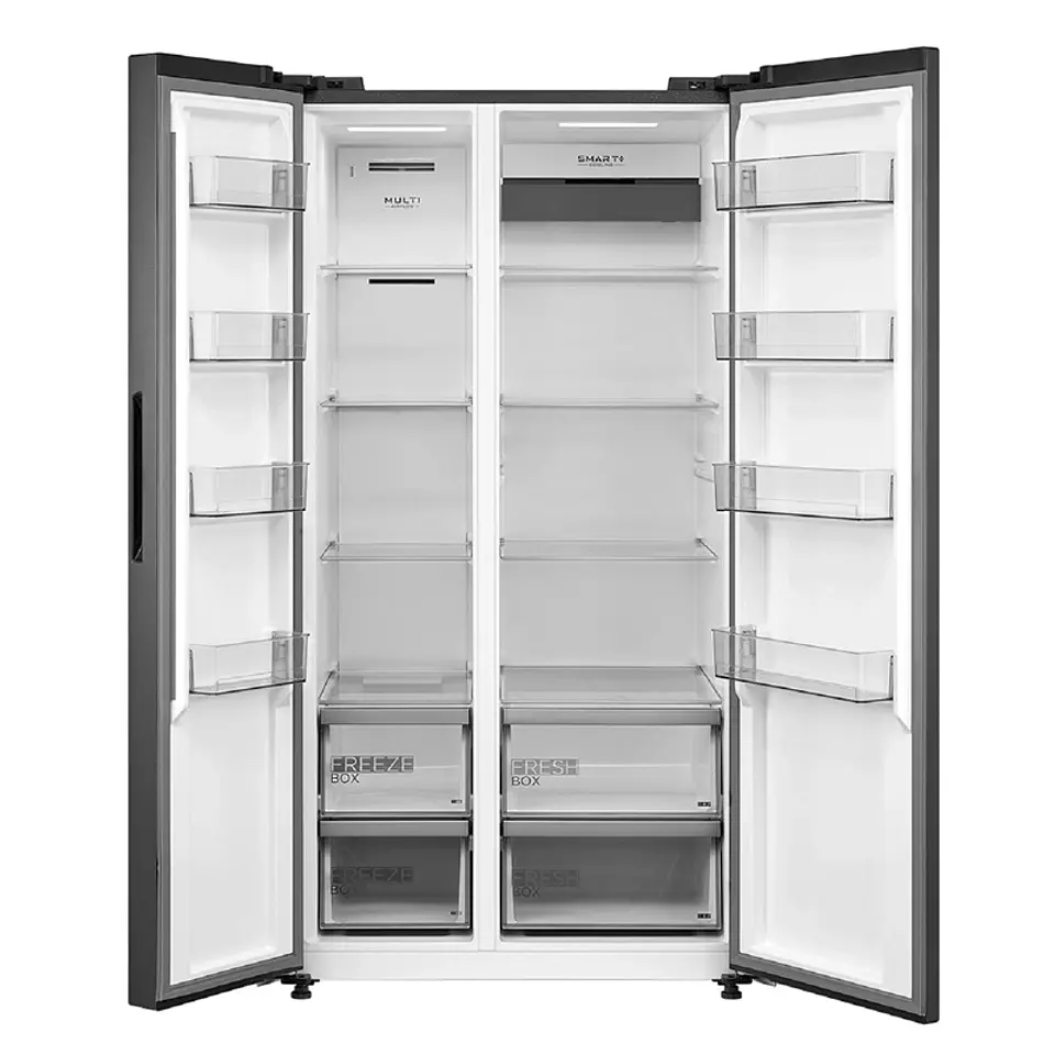 REFRIGERADOR SIDE BY SIDE MIDEA MDRS791FGEDX 592L NO FROST NEGRO 4