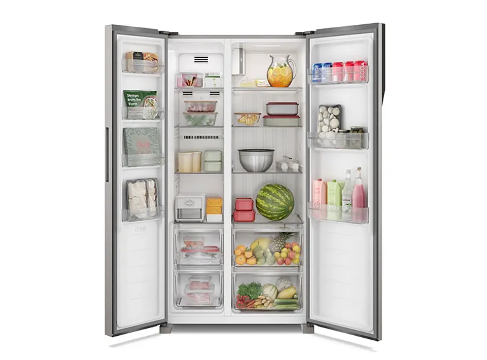 REFRIGERADOR SIDE BY SIDE FENSA SFX440 436L NO FROST ACERO 7