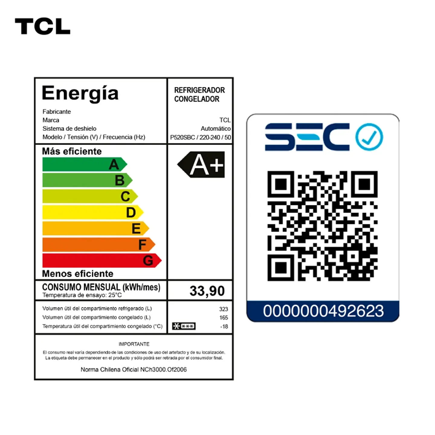  REFRIGERADOR SIDE BY SIDE TCL 488L P520SBS 4