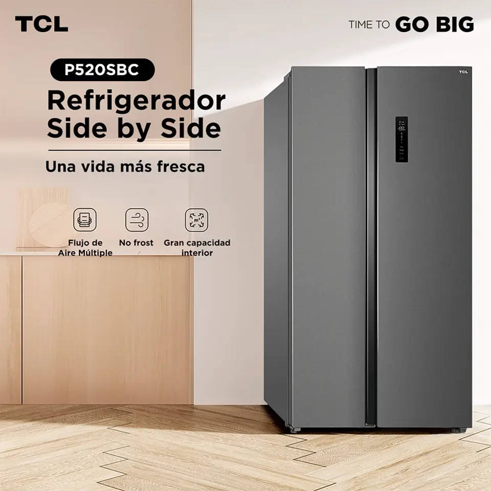  REFRIGERADOR SIDE BY SIDE TCL 488L P520SBS 8
