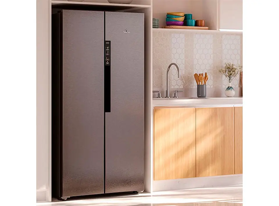 REFRIGERADOR SIDE BY SIDE MADEMSA MAS430 426L NO FROST GRIS 7