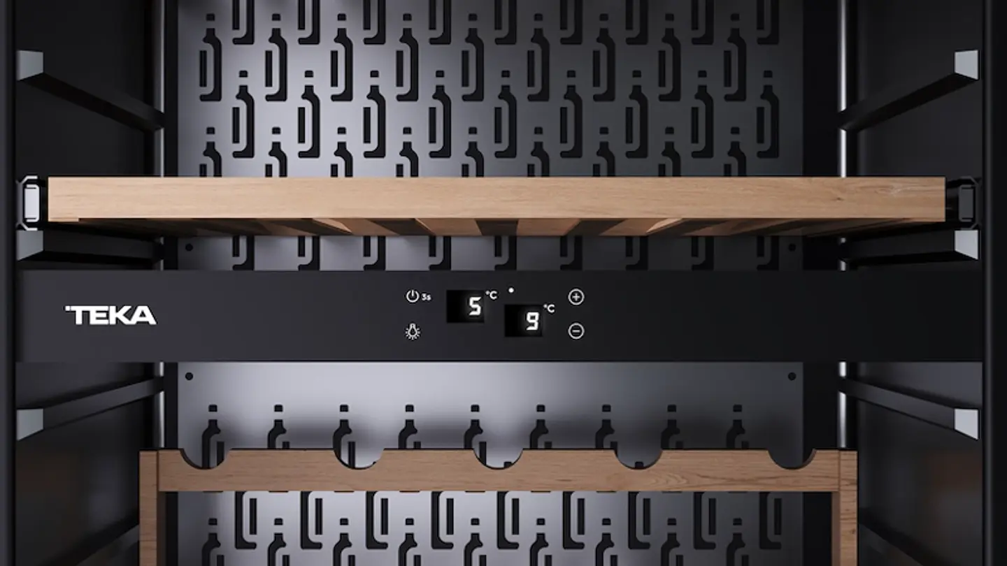 CAVA DE VINOS 93 BOTELLAS SOMMELIER RVI 30097 GBK NEGRO TEKA 8