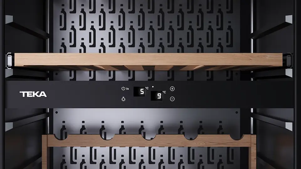 CAVA DE VINOS 93 BOTELLAS SOMMELIER RVI 30097 GBK NEGRO TEKA 8