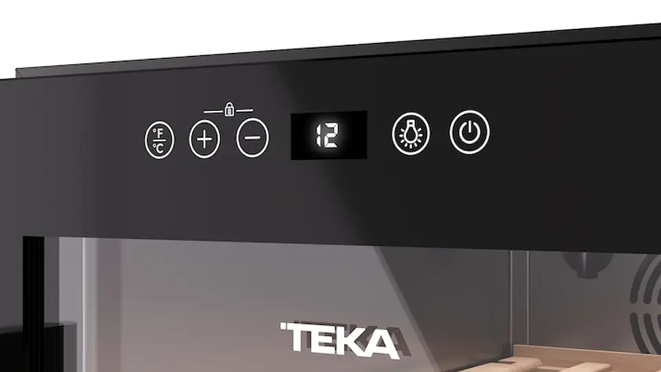 CAVA VINOS TEKA CAPACIDAD 32 BOTELLAS RVF 10032 GBK NEGRO 2