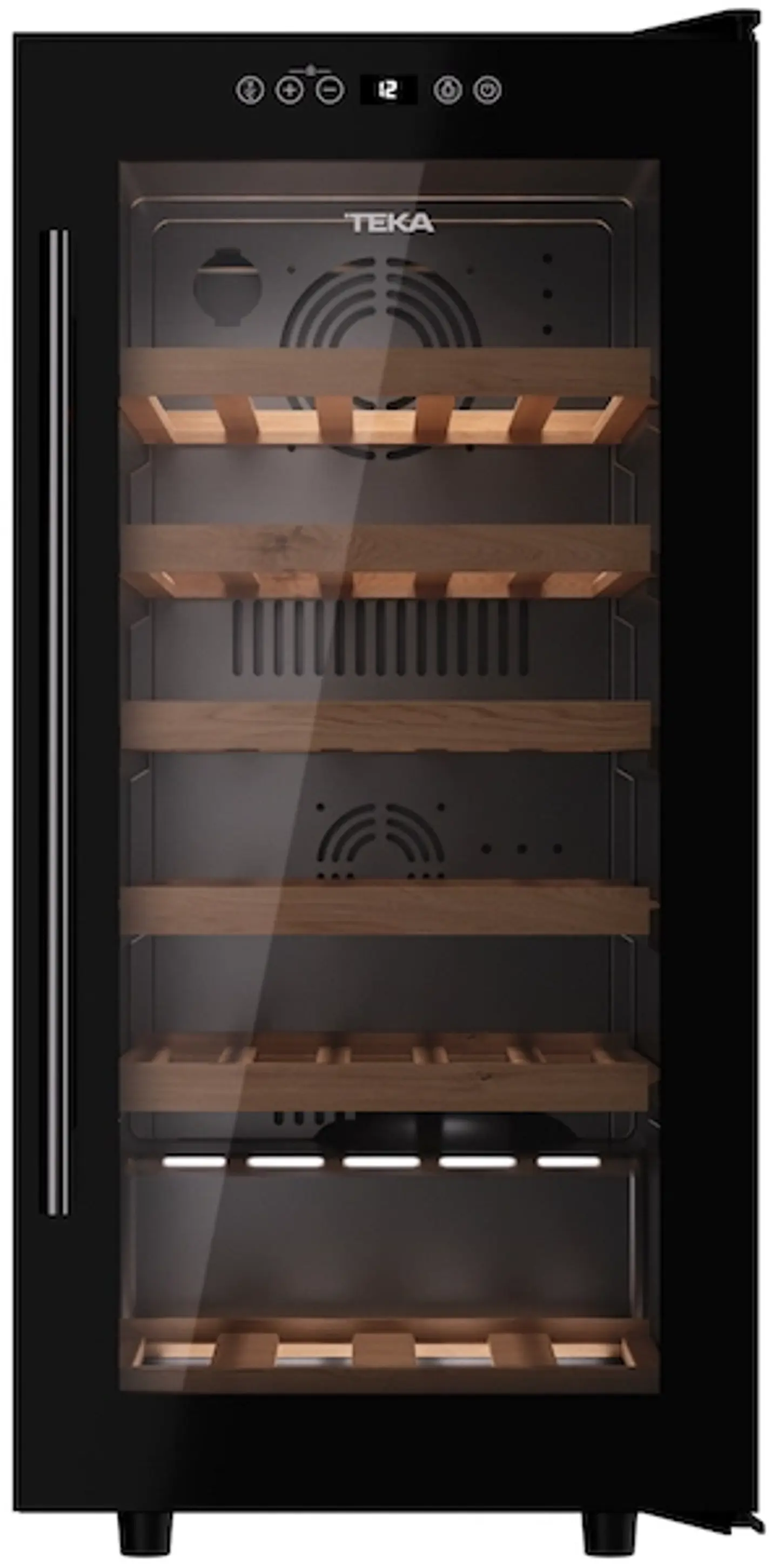 CAVA VINOS TEKA CAPACIDAD 32 BOTELLAS RVF 10032 GBK NEGRO 3