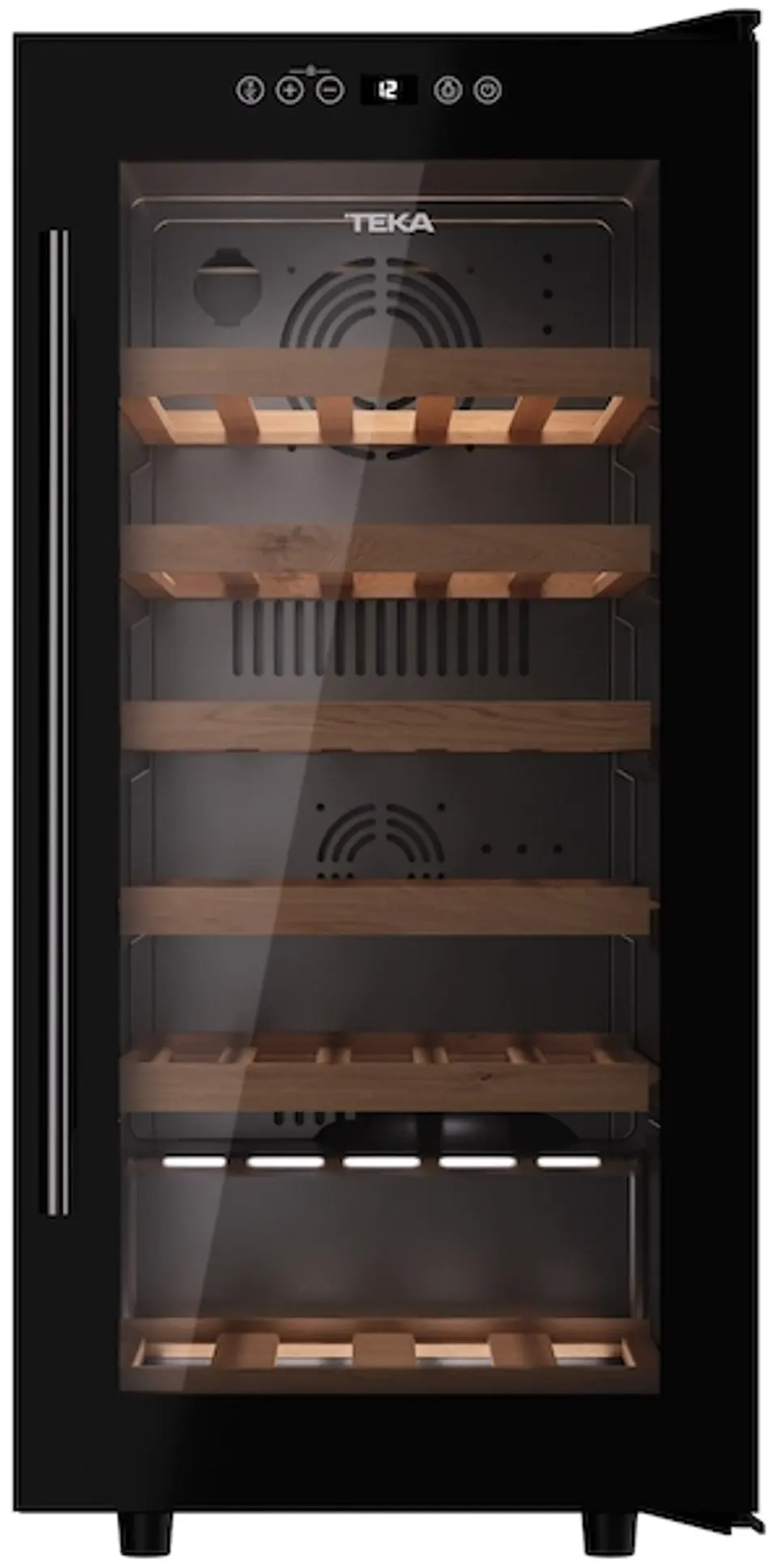 CAVA VINOS TEKA CAPACIDAD 32 BOTELLAS RVF 10032 GBK NEGRO 3