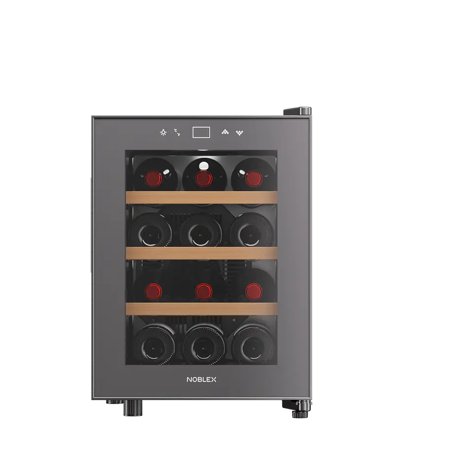 CAVA DE VINO TERMOELÉCTRICA 12 BOTELLAS PANEL TOUCH NOBLEX 1