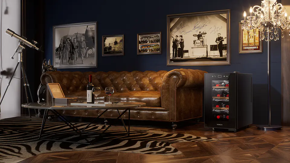 CAVA DE VINO TERMOELE CTRICA 8 BOTELLAS PANEL TOUCH NOBLEX 6