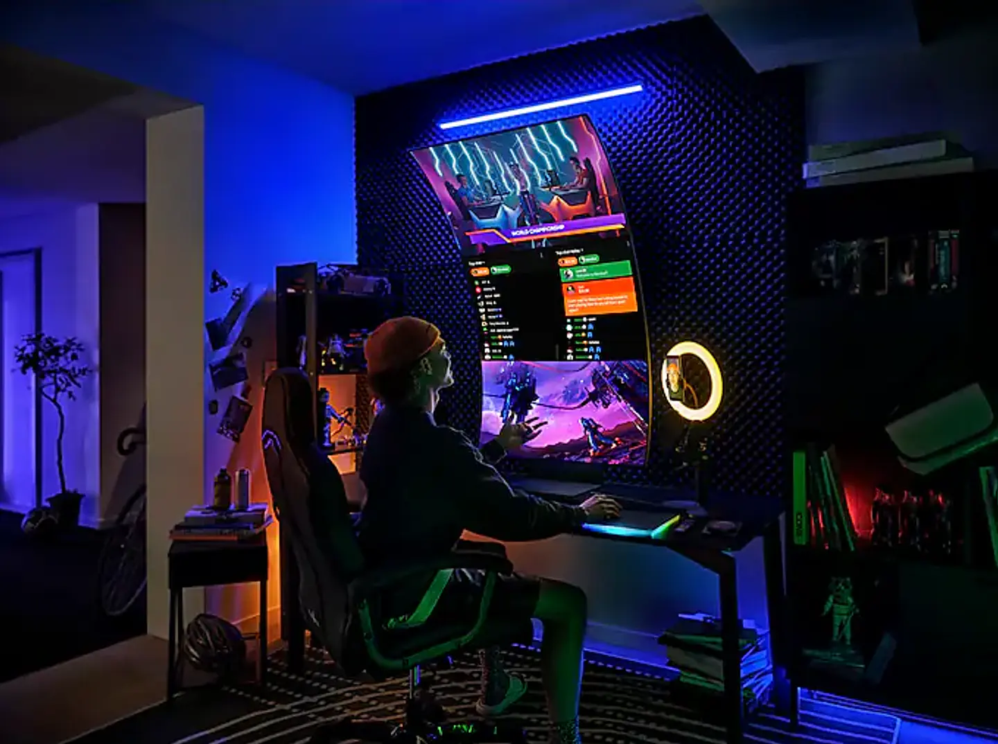 MONITOR GAMER SAMSUNG 55' ODYSSEY ARK 2ND GEN. G97NC 165HZ 3