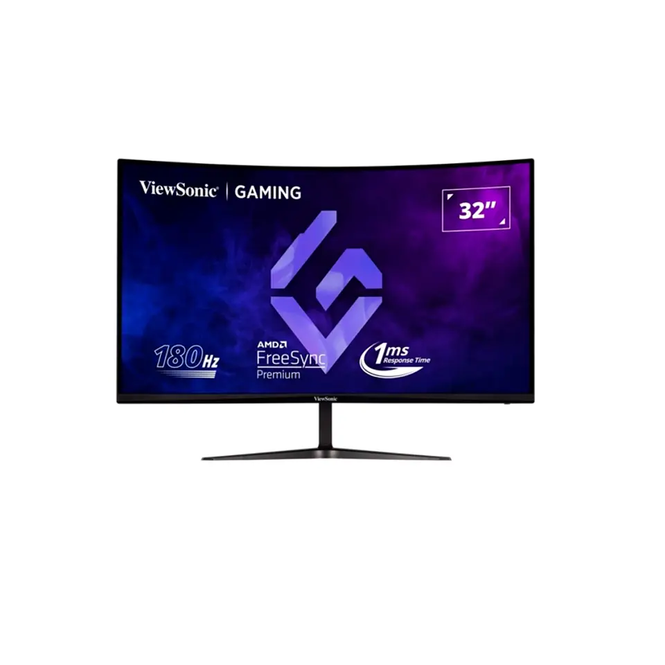 MONITOR VIEWSONIC 32' CURVO 2K QHD (2560×1440) 180 HZ 1 MS PANEL MVA HDR10 2×HDMI + DP PARLANTES 1