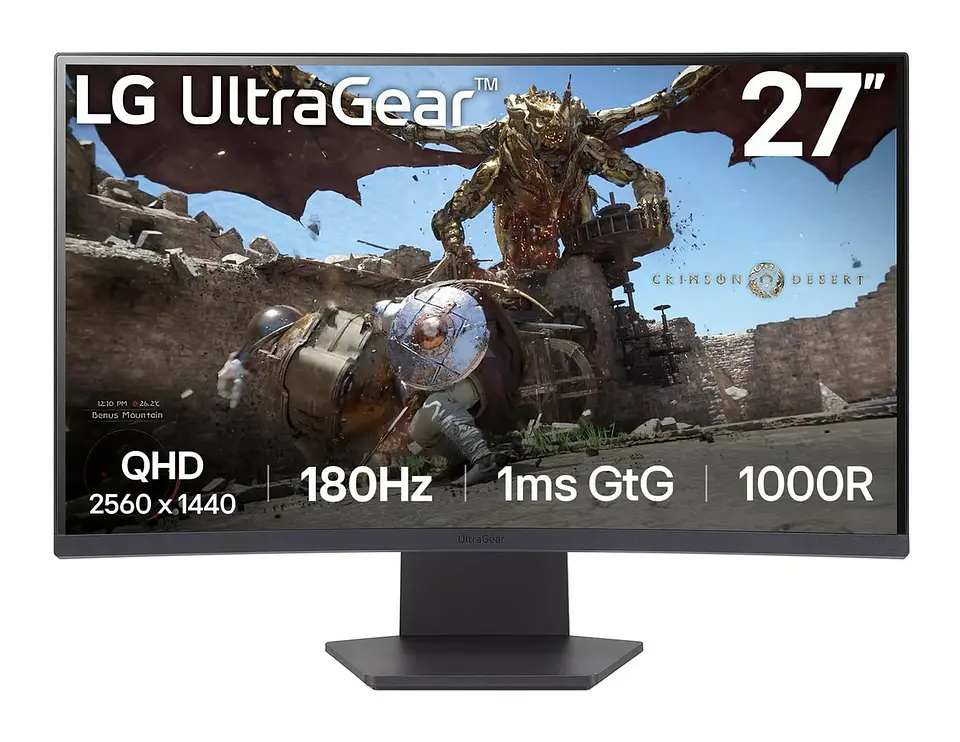 MONITOR GAMER CURVO LG ULTRAGEAR 27GS60QC QHD 27' 1