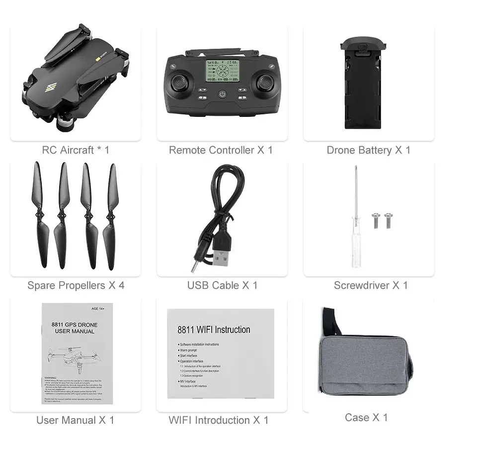 DRONE GPS AVIATOR 8811 PRO 6K 5G 3000M CARDAN AUTOESTABILIZADOR 7