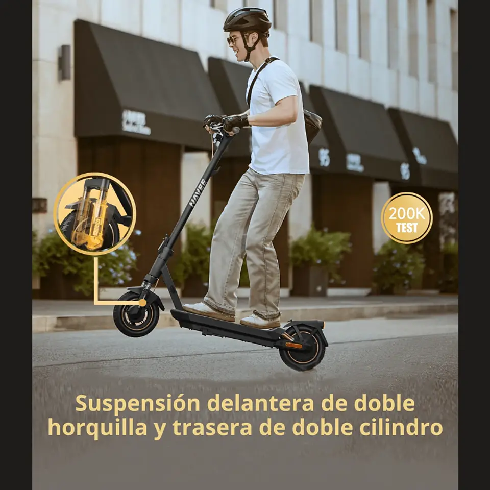 SCOOTER ELECTRICO NAVEE GT3 PRO 1000W NEGRO 3