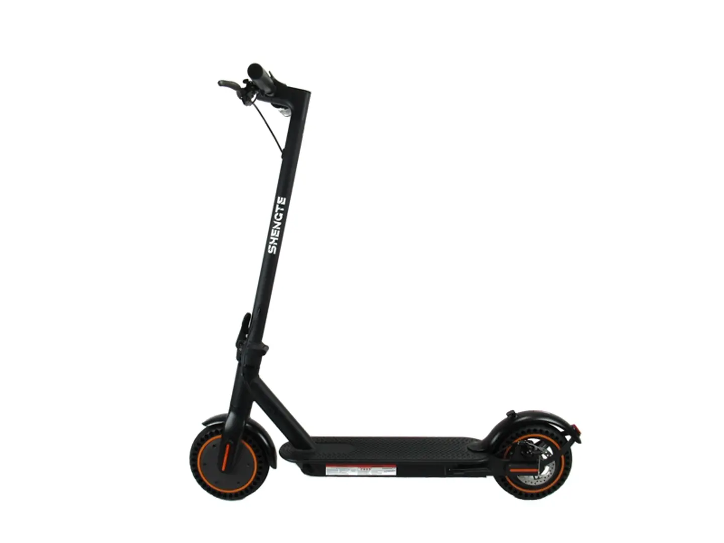SCOOTER ELÉCTRICO PLEGABLE SHENGTE 8.5 ANTIPINCHAZO ORANGE + SUSPENSIÓN 1