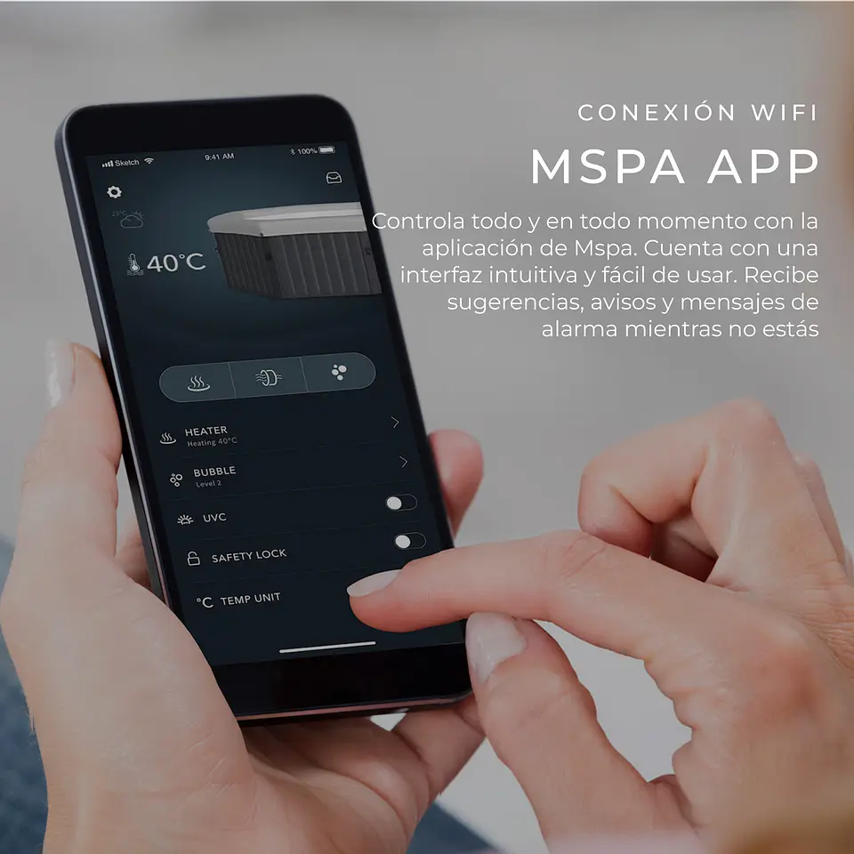 HOT TUB MSPA ARMABLE TUSCANY 6 FRAME WIFI 6 PERSONAS 5