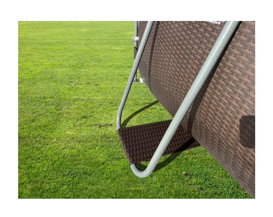 PISCINA ESTRUCTURAL OVALADA AVENLI 4.27X2.75X1 M 8 M³ MARRÓN OSCURO 6