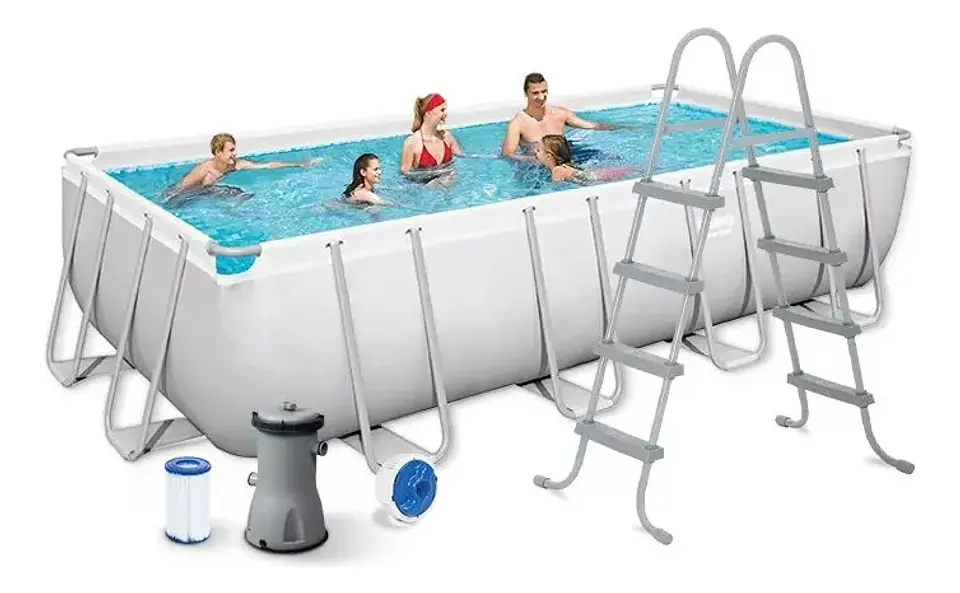 PISCINA ESTRUCTURAL BESTWAY RECTANGULAR POWER STEEL 4