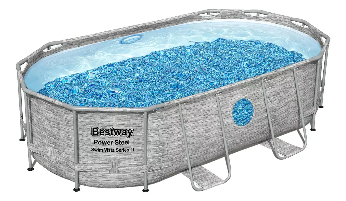 PISCINA ESTRUCTURAL BESTWAY OVAL POWER STEEL SWIM VISTA 1