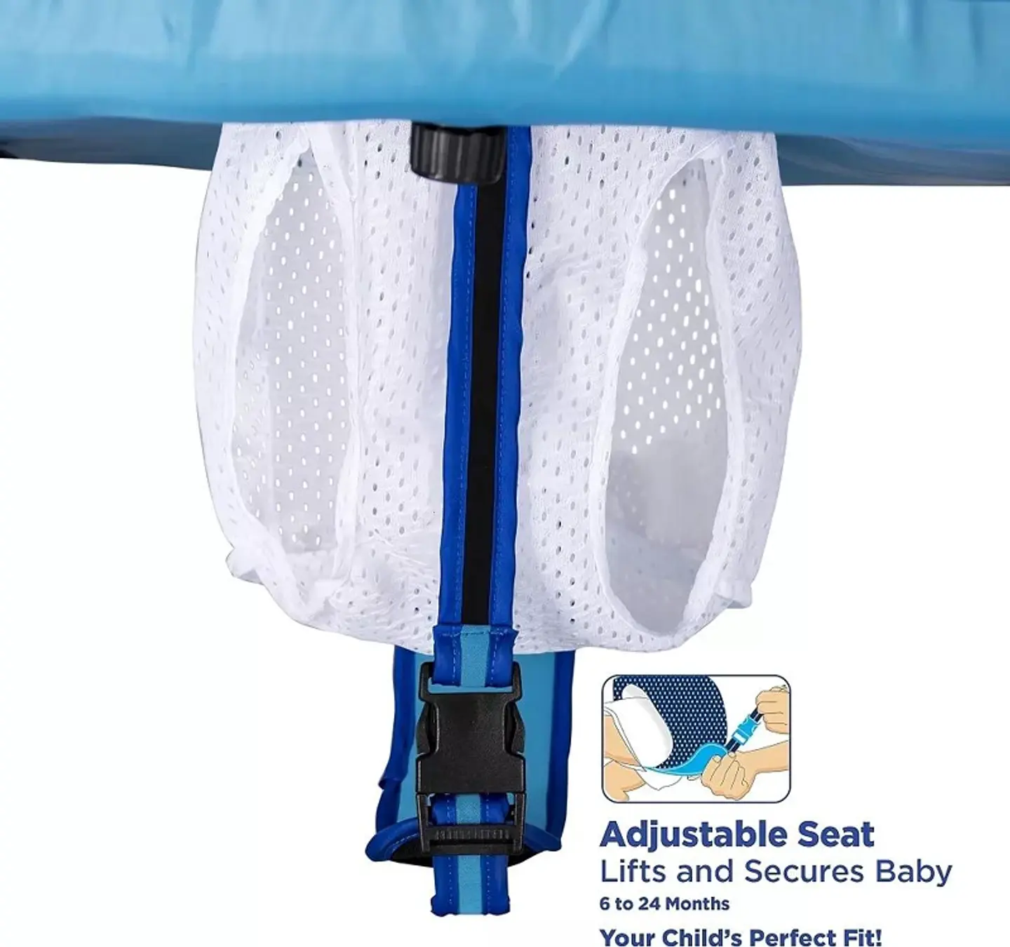 FLOTADOR ANTIVUELCO PARA BEBE S CON SOMBRILLA AJUSTABLE 3