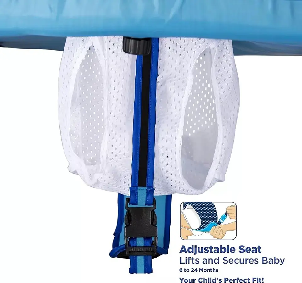 FLOTADOR ANTIVUELCO PARA BEBE S CON SOMBRILLA AJUSTABLE 3