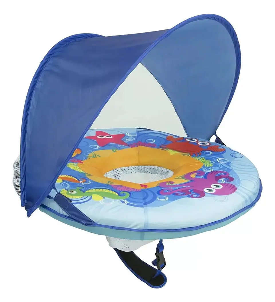 FLOTADOR ANTIVUELCO PARA BEBE S CON SOMBRILLA AJUSTABLE 4