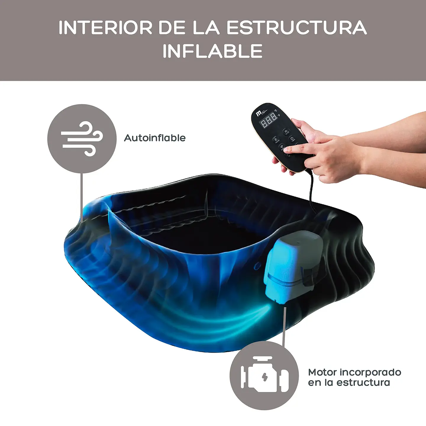 HOT TUB INFLABLE CAMARO PREMIUM 4 PERSONAS MSPA 2