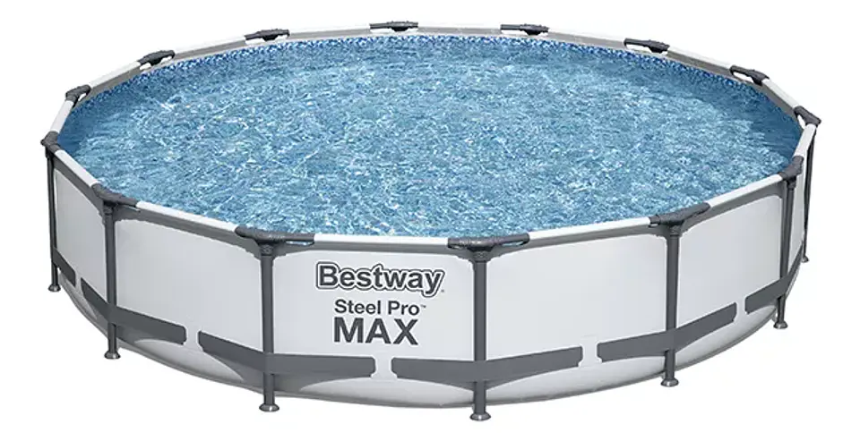 PISCINA ESTRUCTURAL BESTWAY REDONDA 56595 4.27M CON CAPACIDAD 10220 L GRIS 3