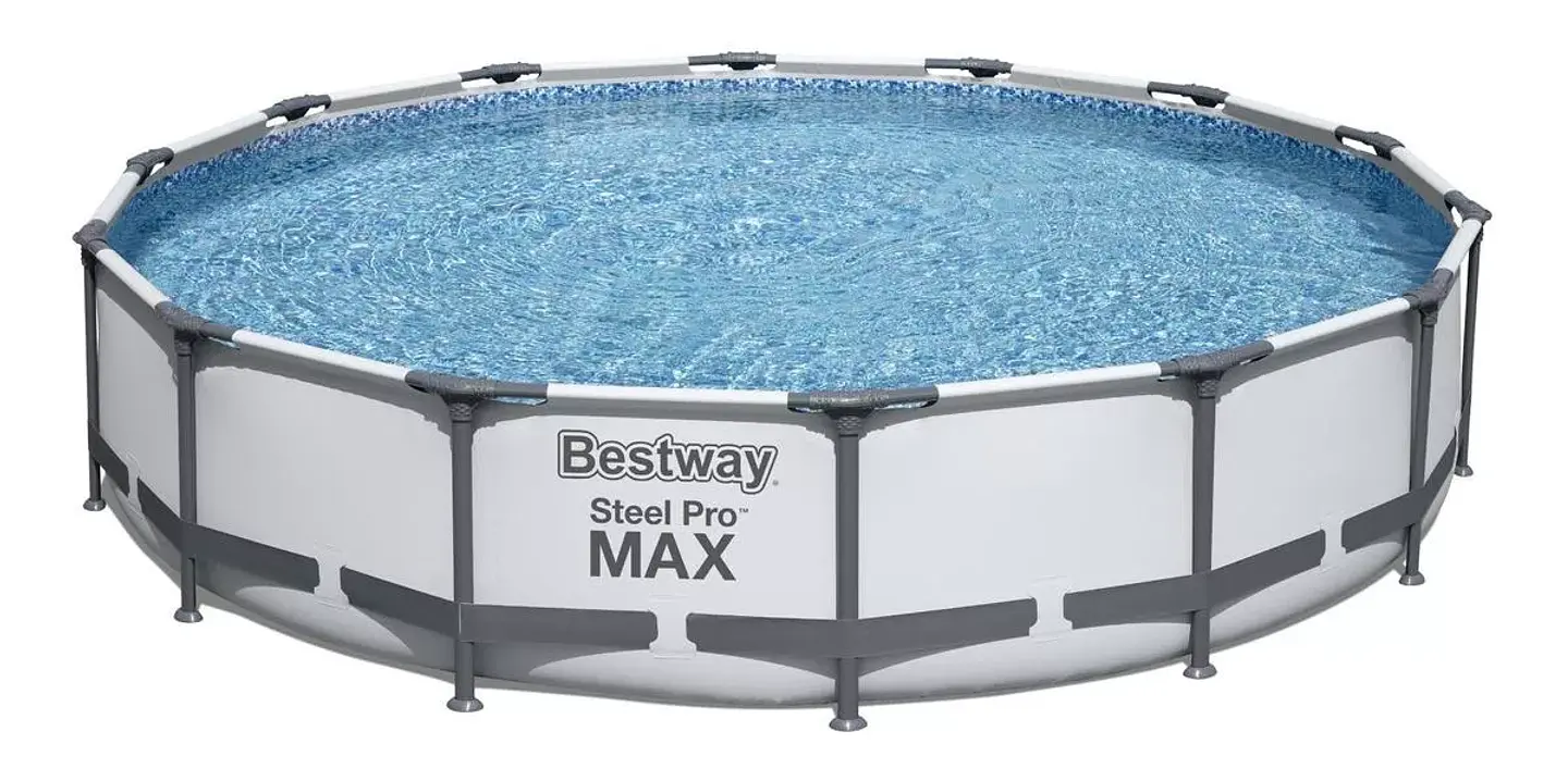 PISCINA ESTRUCTURAL BESTWAY REDONDA 56595 4.27M CON CAPACIDAD 10220 L GRIS 5