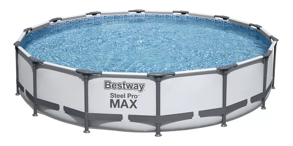 PISCINA ESTRUCTURAL BESTWAY REDONDA 56595 4.27M CON CAPACIDAD 10220 L GRIS 5