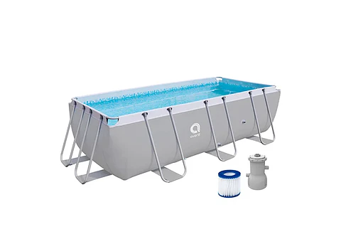 PISCINA CON FILTRO 8.870 LITROS GRIS
