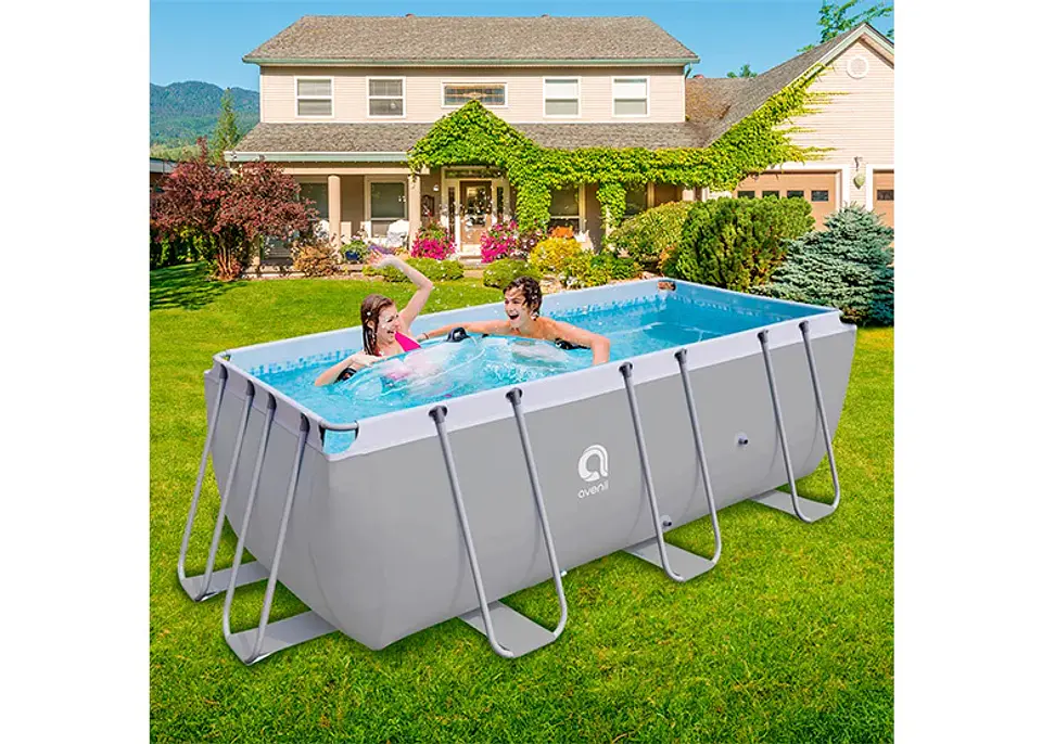 PISCINA CON FILTRO 8.870 LITROS GRIS 6