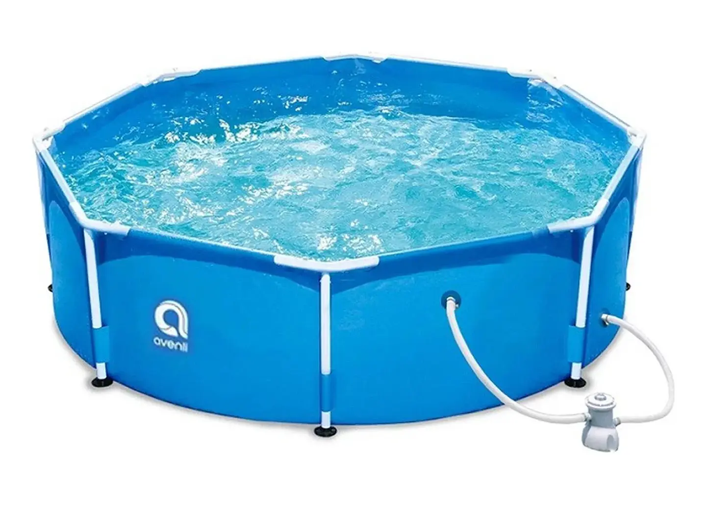 PISCINA CON FILTRO 6125 L 76X360 CM CELESTE 2