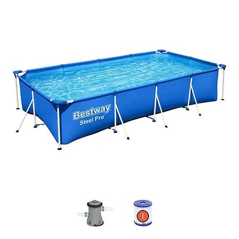 PISCINA ESTRUCTURAL BESTWAY 300X201X66 CM CON BOMBA
