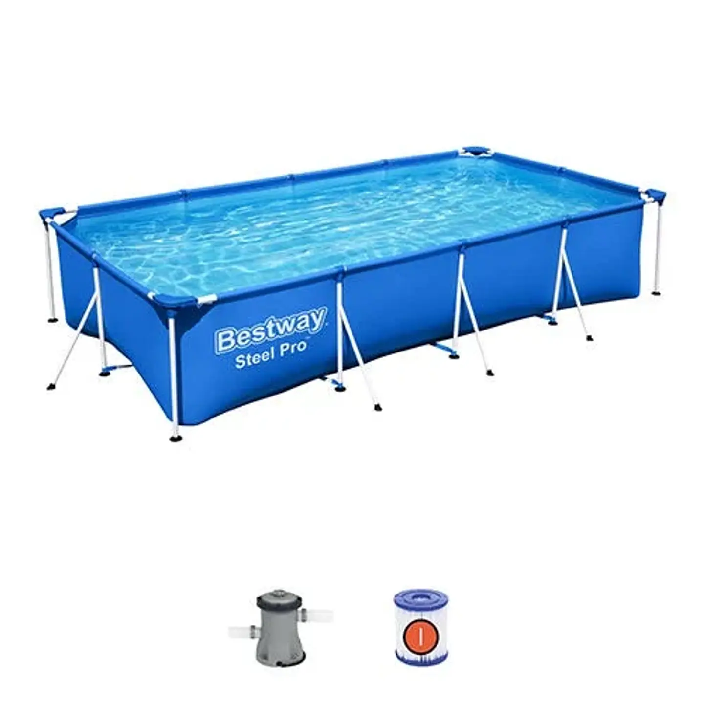 PISCINA ESTRUCTURAL BESTWAY 300X201X66 CM CON BOMBA 1