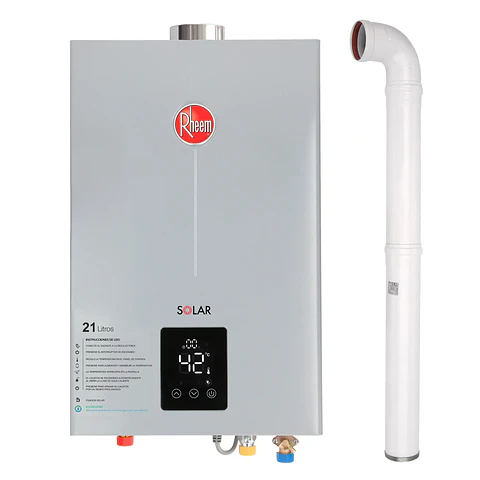 PACK RHEEM CALEFONT 21L. T.FORZADO G.LICUADO + KIT