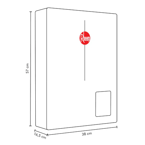 PACK CALEFONT RHEEM 18L T. FORZADO G. LICUADO + KIT
