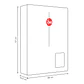 PACK CALEFONT RHEEM 18L T. FORZADO G. LICUADO + KIT - Miniatura 2