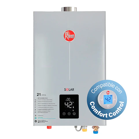 CALEFONT 21 L GAS NATURAL T. FORZADO + CONTROL DIGITAL RHEEM