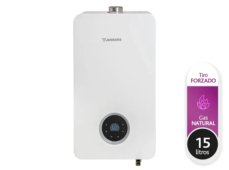 CALEFONT GAS NATURAL 15 L JUNKERS GN TIRO FORZADO HYDROWIND PLUS 2