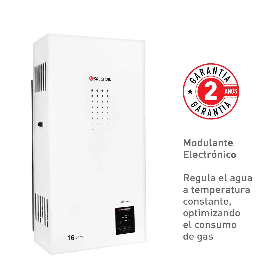 CALEFONT 16 LITROS GAS NATURAL TIRO NATURAL SPLENDID 5