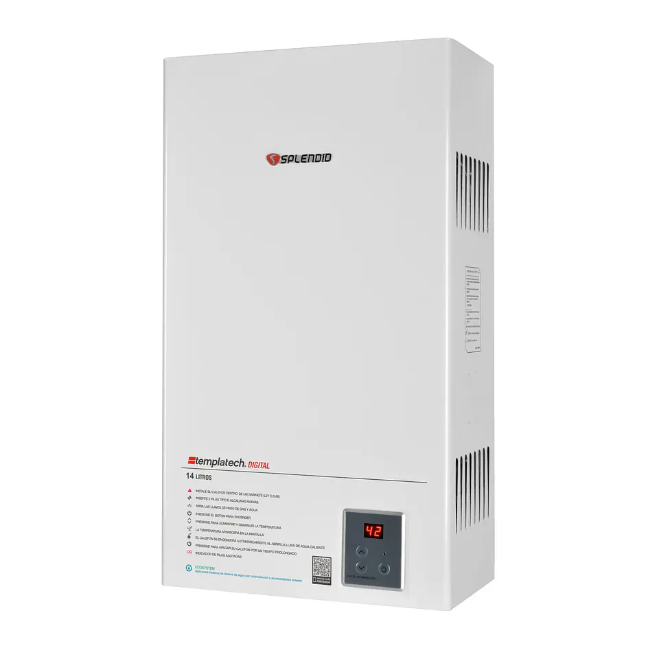 CALEFONT 16 LITROS GAS LICUADO TIRO NATURAL SPLENDID 1