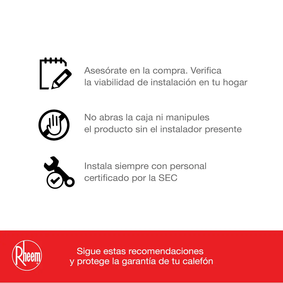 PACK CALEFONT A GAS LICUADO 12 L RHEEM TIRO FORZADO + KIT 5