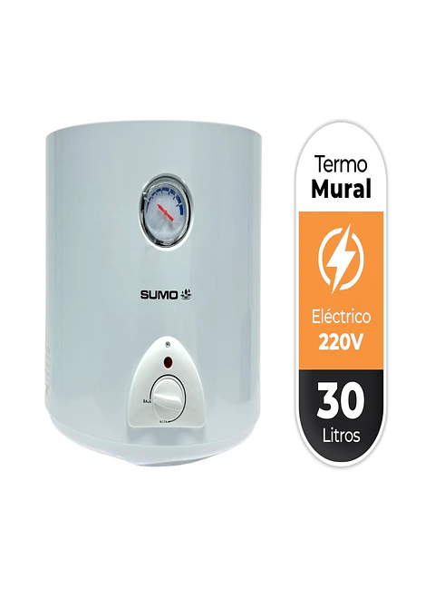 TERMO ELÉCTRICO 30 LITROS 1500 W DE MURO