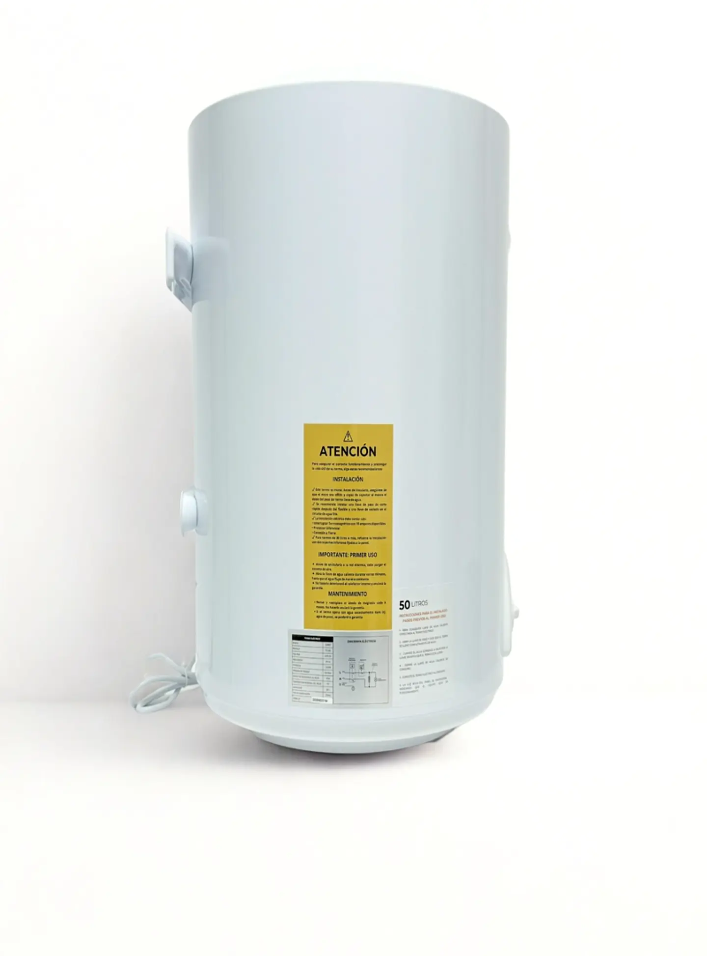 TERMO ELÉCTRICO 50 LITROS 1500 W DE MURO 4