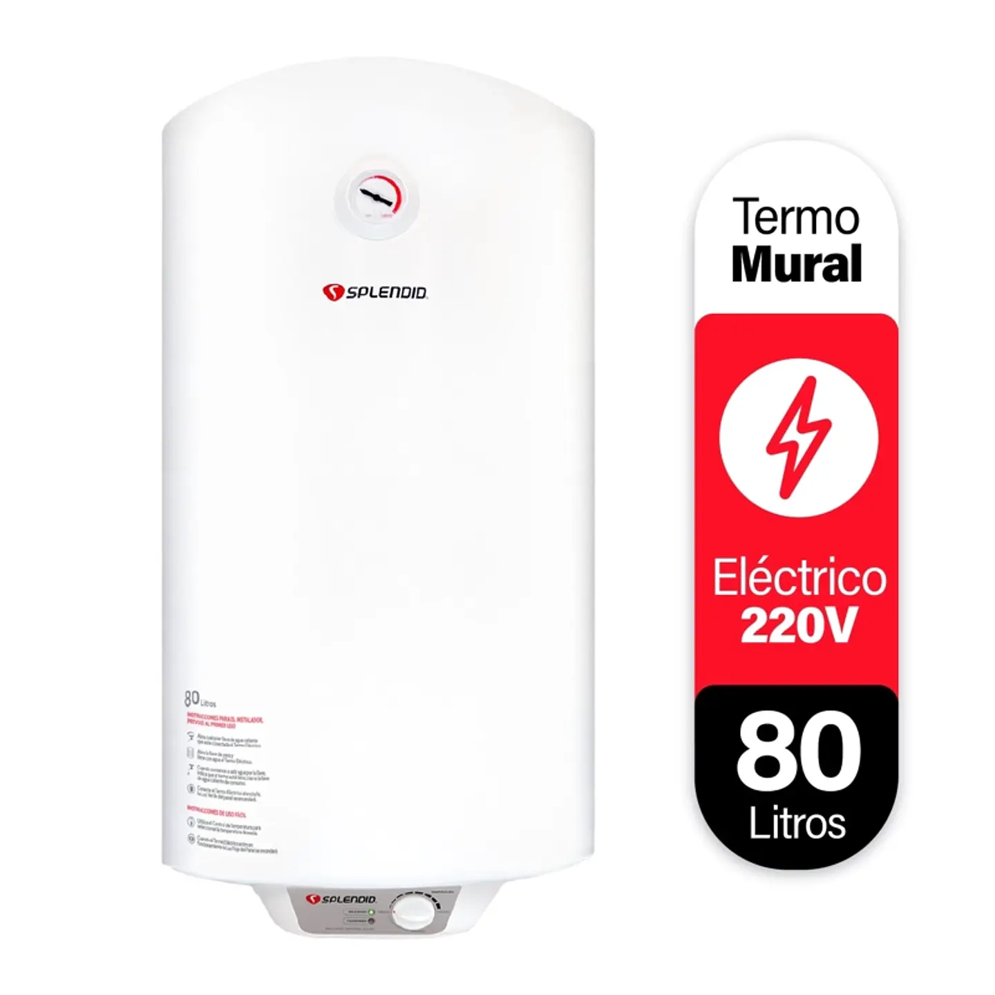 TERMO ELÉCTRICO SPLENDID 80L COLGAR 1