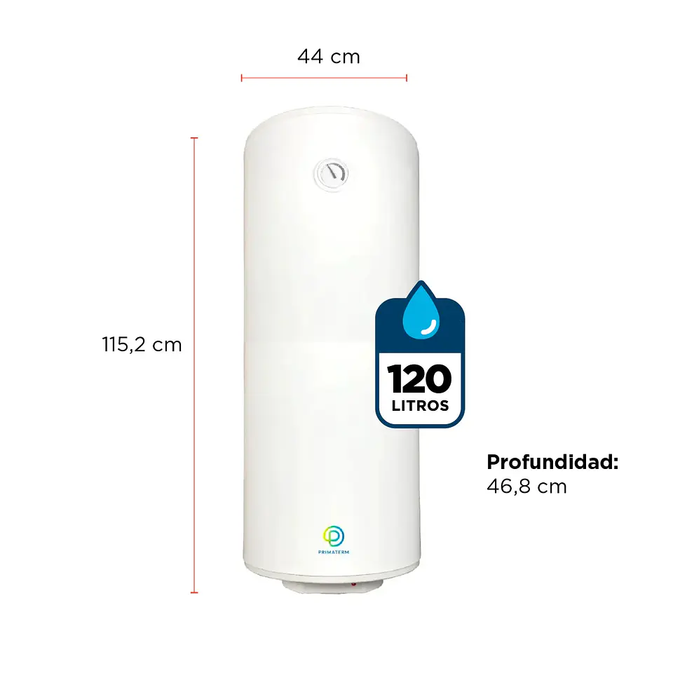 TERMO ELÉCTRICO PRIMATERM 120 LITROS 2