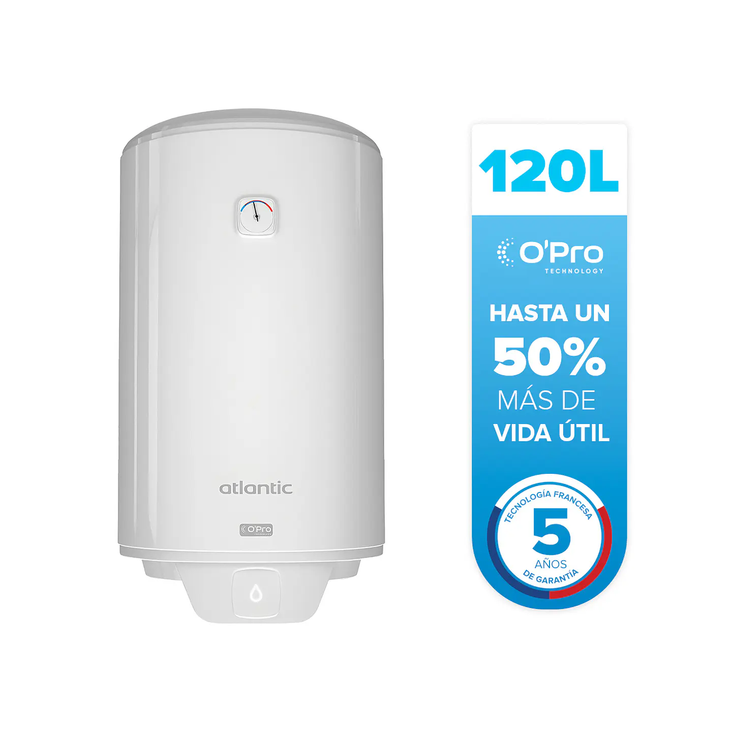 TERMO ELÉCTRICO ATLANTIC OPRO + 120 LITROS 1