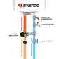 PACK TERMO ELÉCTRICO SPLENDID 30L MURAL + VÁLVULA MEZCLADORA 1/2 - Miniatura 2