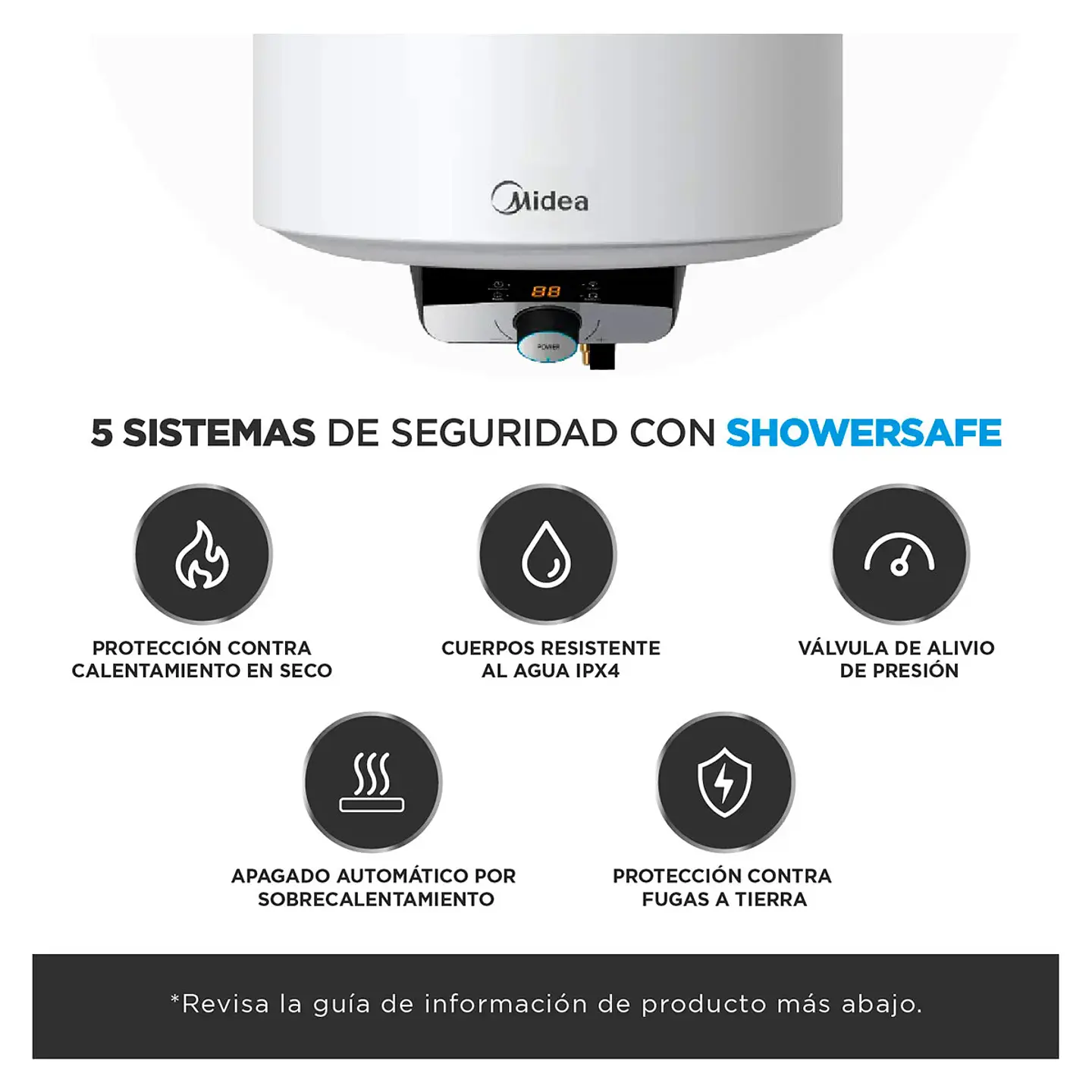 TERMO ELÉCTRICO MIDEA MWH100-15EFGCLW 100 LT 4