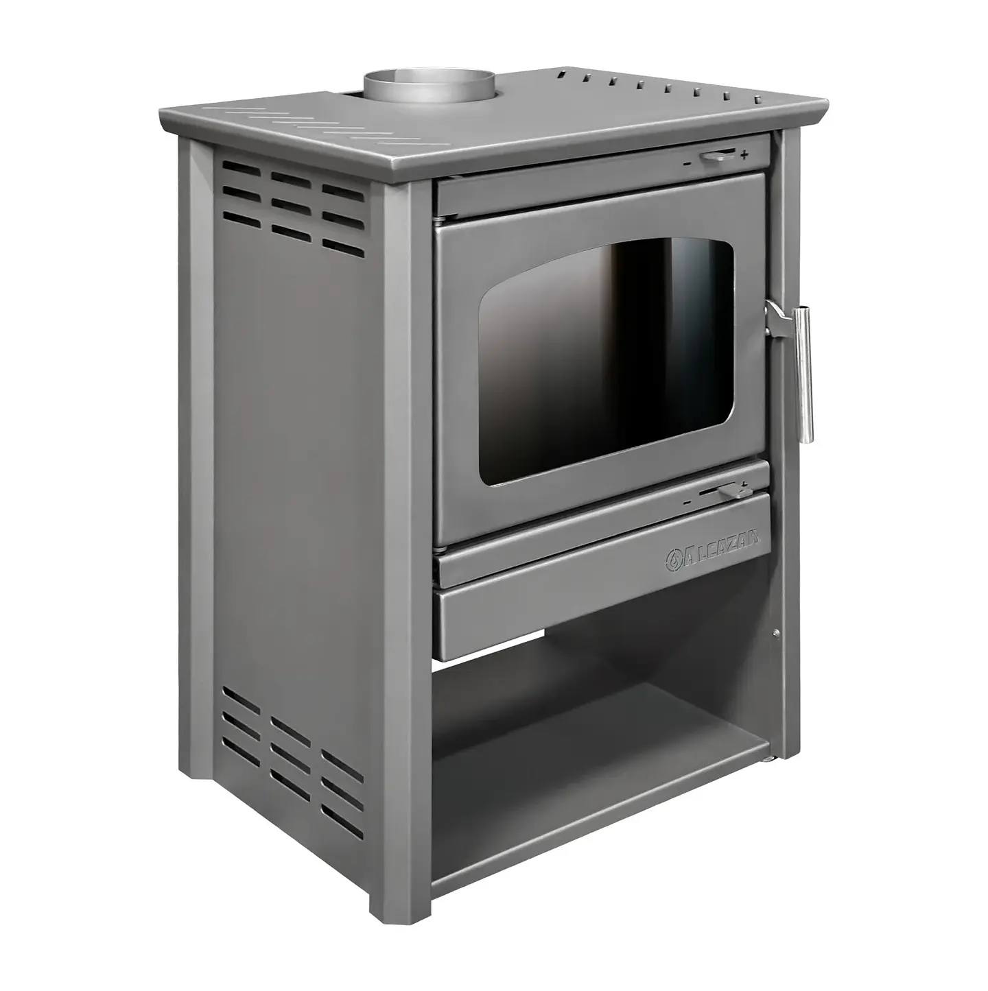 ESTUFA A LEÑA PATAGONIA 600 GRIS 1